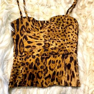 Dolce & Gabbana leopard print corset Size 40/(4 US)